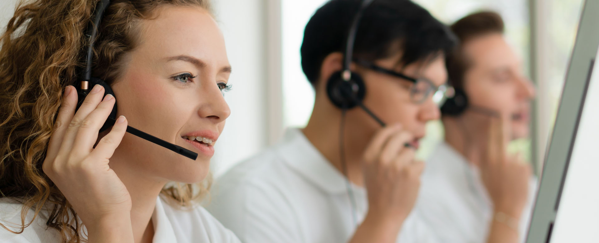 Téléconseillers dans une centrale d'appel