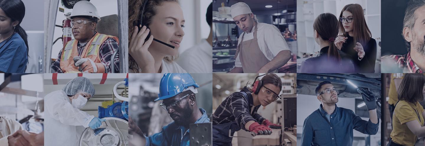 Employés de tous les secteurs d'activité